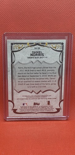 2015 Topps Supreme Autograph - Daniel Norris, SA-DN - Bild 2 von 2