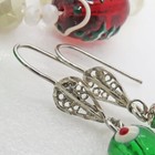 Reclaimed Treasures-Sterling Silver Glass Bead Christmas Jewelry Set By SoniaMcD — photo 4