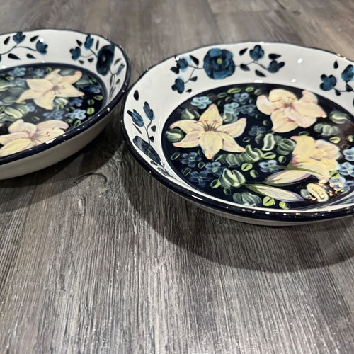 Set Of 2 Certified International LESAL STUDIO 8.25" Replacement Bowls Beautiful - Picture 2 of 5