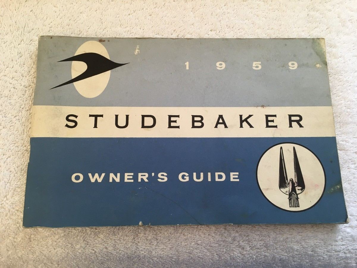 1963 Studebaker Gran Turismo Hawk Owner's Manual - OEM Operator