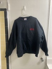 VINTAGE ASHERS CHOCOLATE JERZEES 2XL BLACK CREWNECK SWEATSHIRT