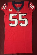Jerry Hughes Houston Texans Authentic NFL Team Issued Battle Red Jersey (TCU)