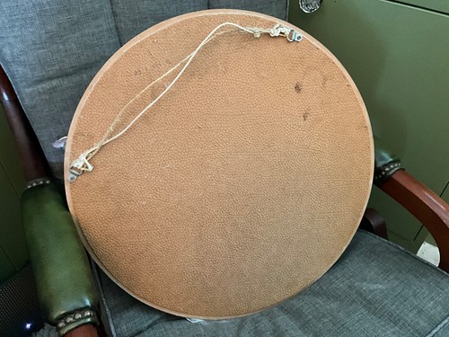 Vintage large round gold gilt edge mirror 49cm - Picture 3 of 3