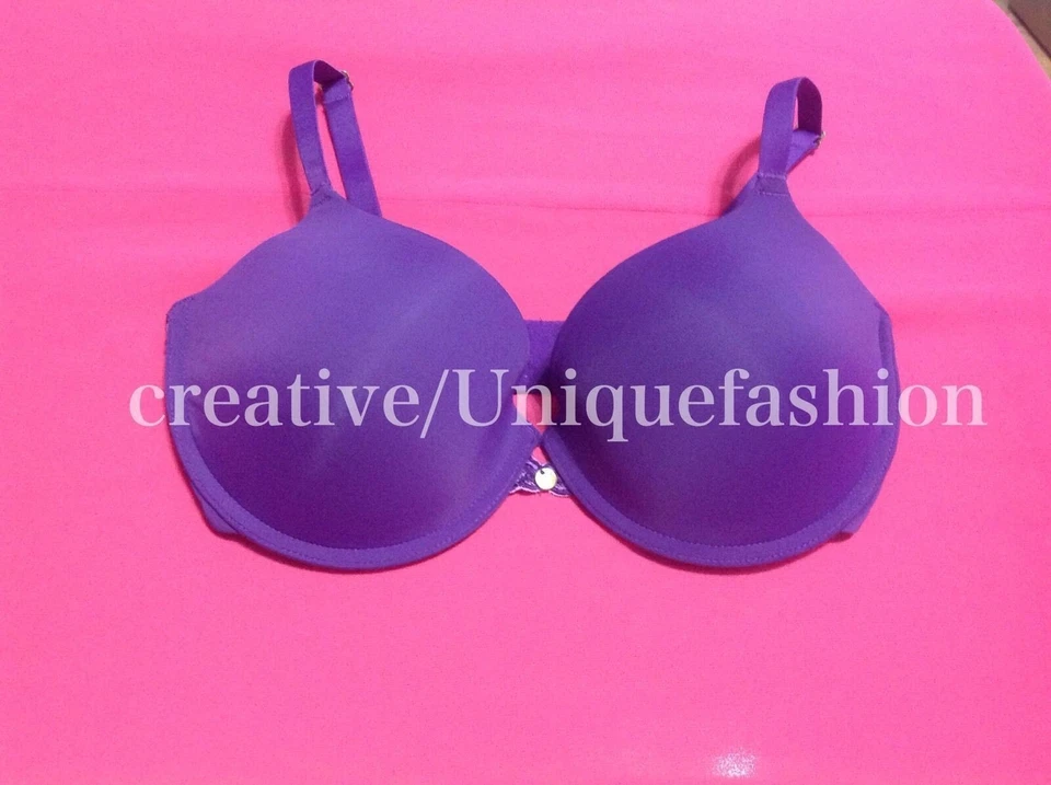 NUEVO Sujetador push up Natori 730080 Pure Luxe con aros 32DD púrpura cobertura completa $70 Foto 3 de 4