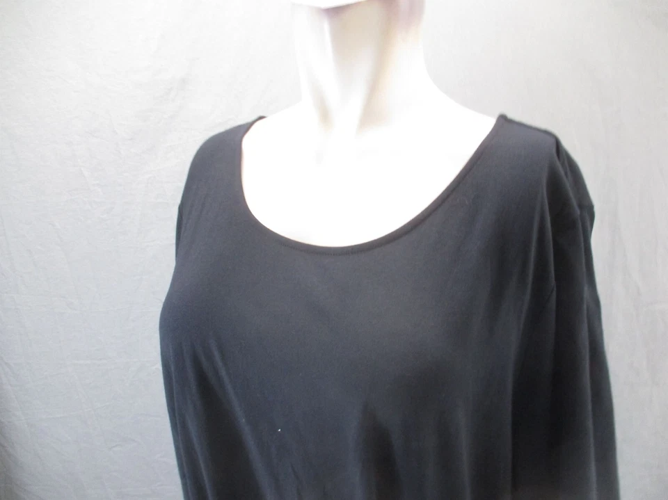 Новый с Ярлыками земли конец размер XL (18) девочек черный хлопок смесь стороне галстук коротким рукавом Топ 164 - Изображение 4 из 4