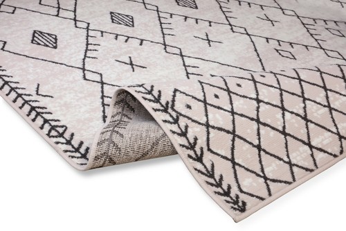 Trellis Bohemian - 2'x4' Peach, Moroccan Faded Transitional Area Rug - 511 - Picture 5 of 9
