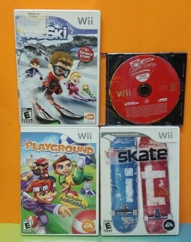 Skate it We Ski Playground Little League  Nintendo Wii Sports Game Lot Tested - Afbeelding 1 van 1