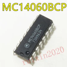 5PC  MC14060BCP in-line DIP-16 logic chip counter #R2020
