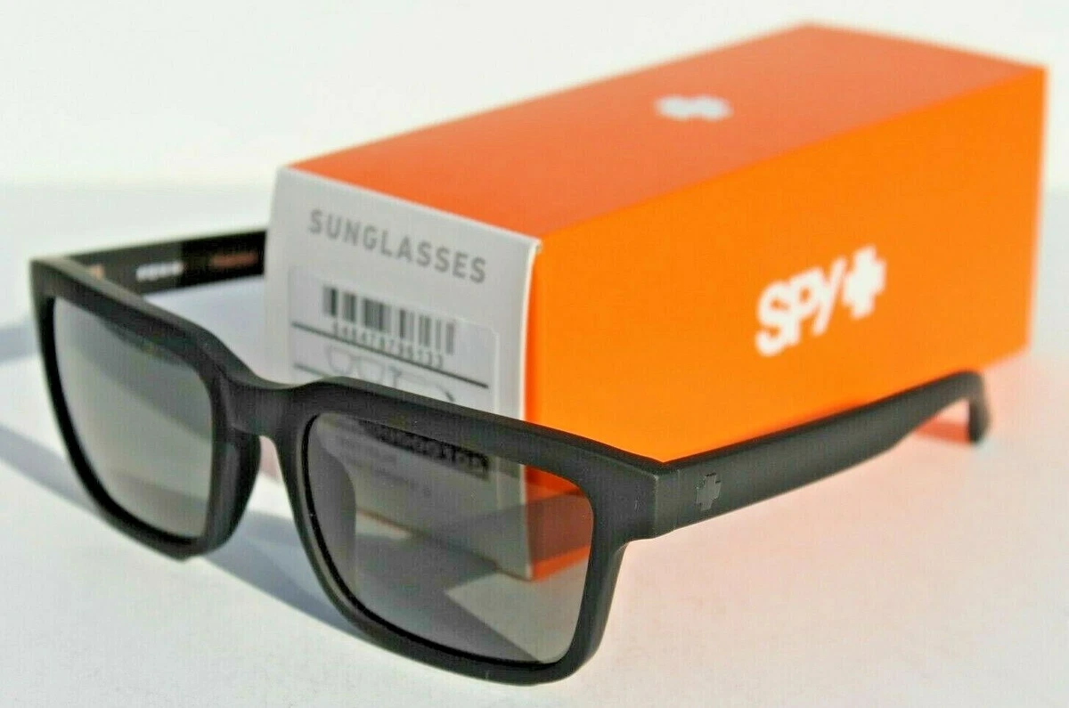 SPY OPTICS Helm 2 SOSI POLARIZED Sunglasses Matte Black Gray NEW