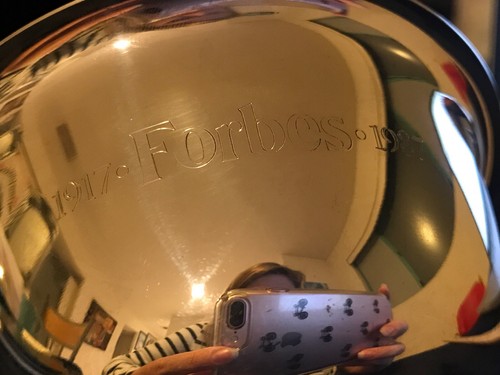 Sterling Silver Bowl By Tiffany & Co. Etched “1917 Forbes 1987” - Picture 4 of 10