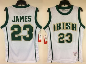 lebron james irish jersey authentic
