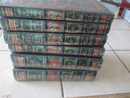 JOHN STEINBECK 6 VOL SET Easton Press All SEALED Grapes Wrath Mice Men East Eden - Picture 4 of 9