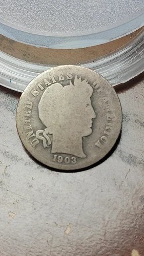 1903 S Barber Silver Dime 10C Nice AG                                       W520