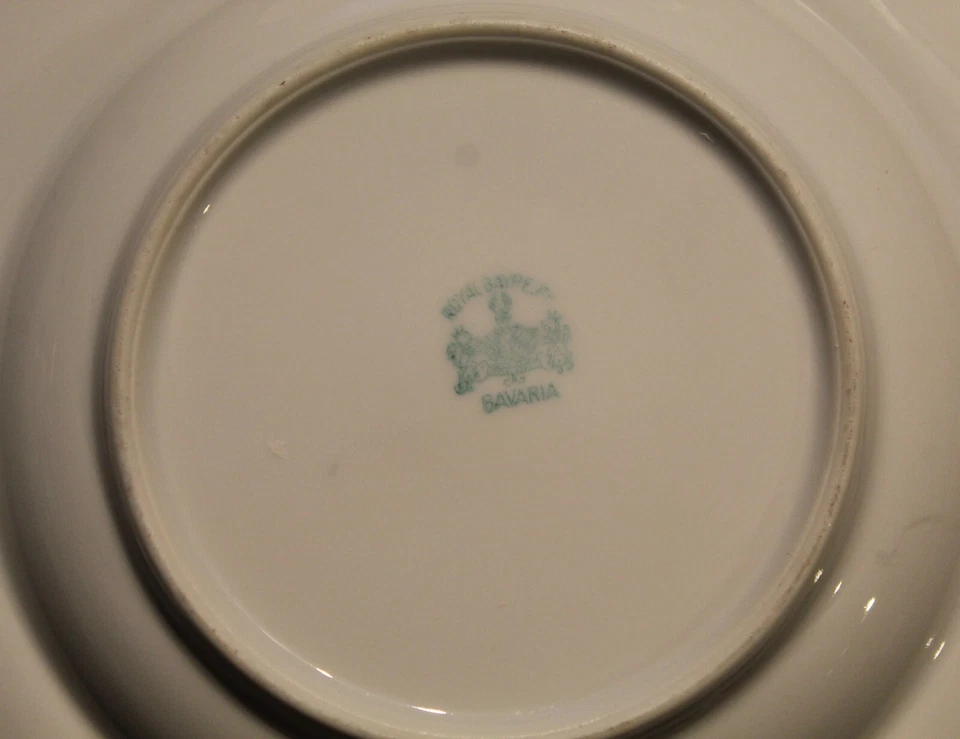 Plato de mantequilla cubierto floral rosa rosa antiguo Royal Bayreuth Foto 4 de 4