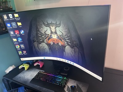 Samsung Odyssey Ark 55  2nd Gen 4K 165Hz Curved Gaming Monitor Mini LED