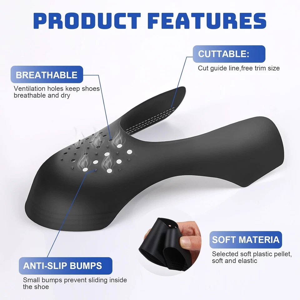 10 Pairs Crease Protectors for Sneakers,Shoe Crease Protector No Creases for Air - Image 3 of 4