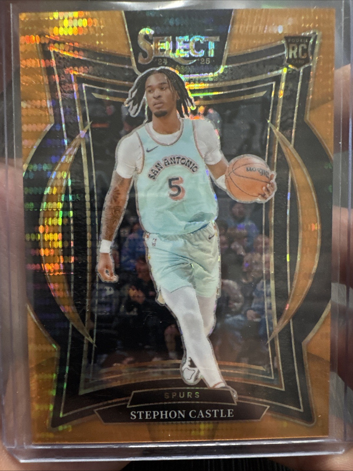2024-25 Panini Select Stephon Castle #72 RC Orange Pulsar /18