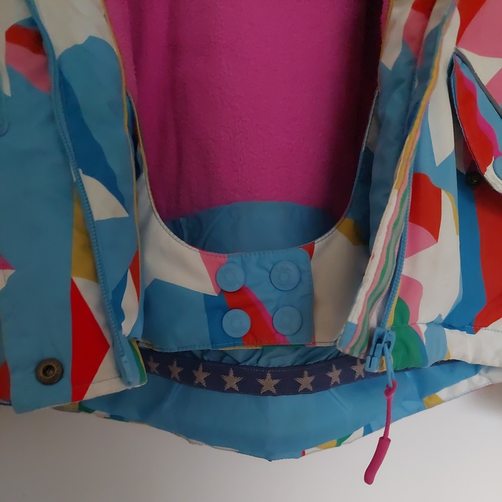 Mini Boden Girls Waterproof Coat Ski Jacket All Weather Stars,Age 13-14,VGC image 7
