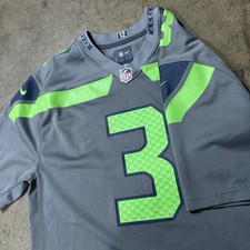 Seattle Seahawks Russell Wilson 3 NFL Jersey Nike On Field Men's Youth Large