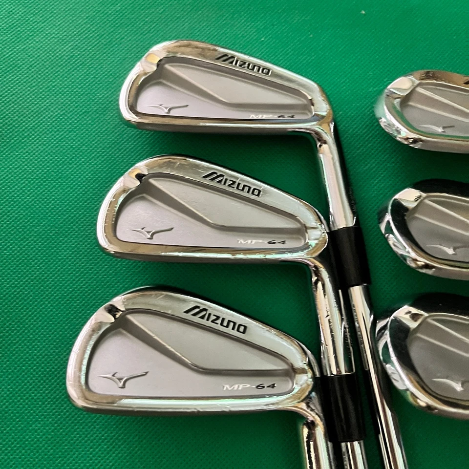 Mizuno MP-64 Iron Set 6pcs 5-Pw Flex S Stiff Dynamic Gold S200 Golf Clubs - Image 3 of 4