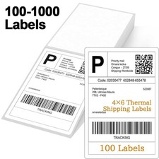 4"x6" Fanfold Direct Thermal Shipping Labels for Zebra Rollo Printer 100x150mm