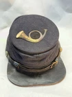 Estate Find Civil War Union Infantry Kepi Cap Hat W/ Brass Bugle Insignia RARE