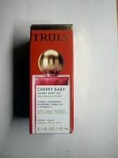 Truly Cherry Baby Luxury Body Oil Cherry Scent Vegan Clean 3.1 fl oz