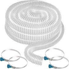 2 1/2 x 20ft Flexible Clear PVC Dust Collection Hose