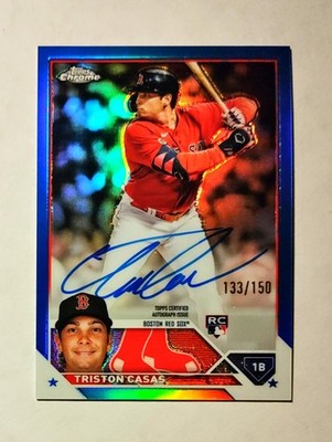 Triston Casas 2023 Topps Chrome RC AUTO BLUE REFRACTOR 133/150 Red Sox RA-TC z1