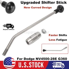 For Dodge NV4500 G360 14MM Coarse Thread Shifter Stick NV4500-28E Curved Design