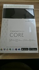 Rocketbook Core Executive Reusable Smart Notebook, Black Lined