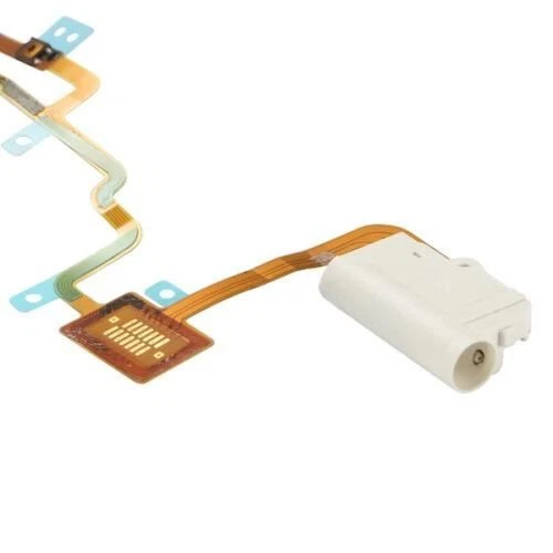For iPod Nano 7 - White Headphone Audio Jack Power Volume Button Flex Cable - Image 2 of 4