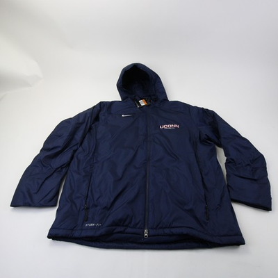 #ad UConn Huskies Nike Storm FIT Winter Jacket Men#x27;s Navy New $93.49