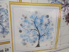 Lomtrats Winter Tree Stamped Cross Stitch Kit 54 X 54