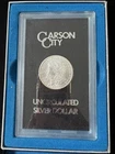 1883 Carson City Uncirculated Morgan Silver Dollar with Box & Certificate