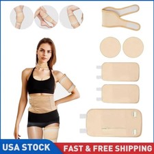 6 Pcs Castor Oil Pack Wrap Organic Cotton for Liver Detox, Stomach, Belly, Ne