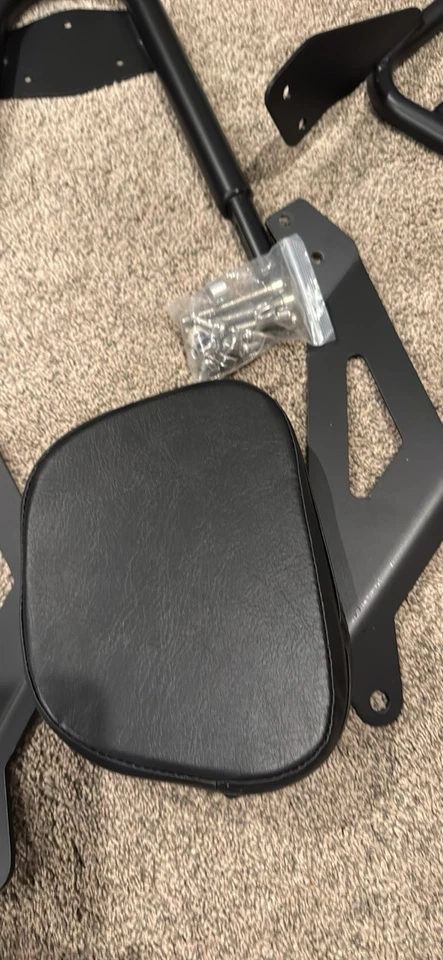 Detachable Backrest Sissy Bar Replacement for Yamaha Bolt Rear with Luggage Rack - Image 2 of 4