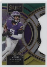 2023 Panini Select Premier Level Black & Green Prizm Die-Cut Mekhi Blackmon ut4