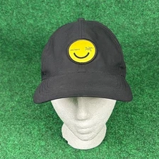 Arc'teryx All Smiles Cap Black Performance Baseball Hat Yellow Smiley Adjustable