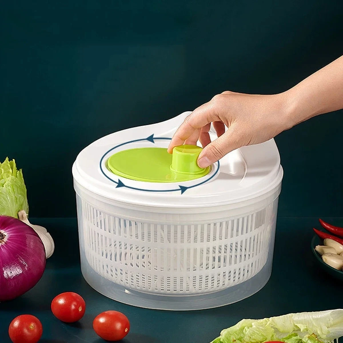 1pc Salad Spinner Lettuce Washer Dryer Strainer Crisper Kitchen Tool - NEW*
Opens in a new window or