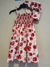 Janie And Jack Floral Dress With Matching Hat