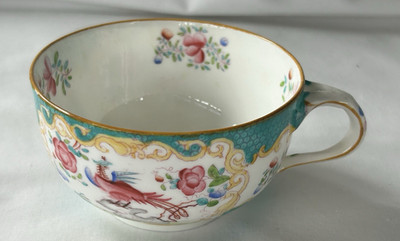 Vintage Minton Cockatrice Turquoise CUP Mustard Trim English