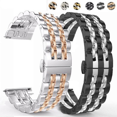 Strap Band For Samsung Galaxy Watch 3 41 45mm Gear S3 Stainless Steel Metal