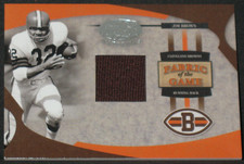 Jim Brown 2005 Leaf Certified Materials Fabric of the Game Jersey (86/100) #FG38