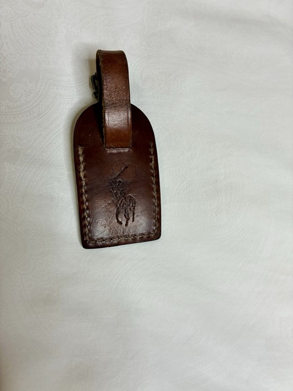 Polo Ralph Lauren Luggage Tag Bridle Leather Brown