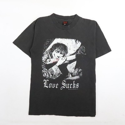 Vintage Love Sucks Vampire Fashion Victim T-Shirt Size Medium 90s