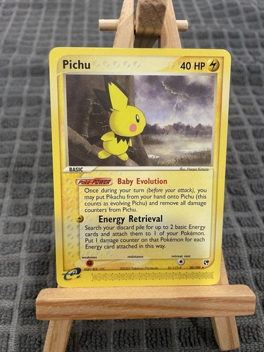 Pichu 20/100 EX Sandstorm Regular Pokemon TCG 2003 40 HP Near Mint