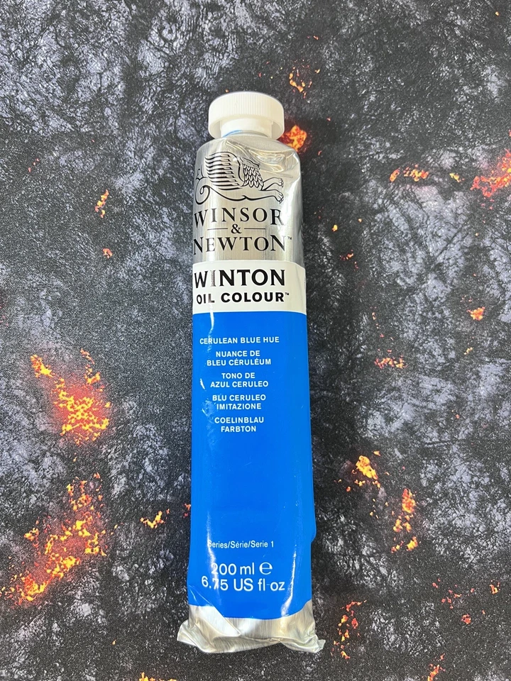 Winsor & Newton Oil Colour Ceraulean Blue Hue Paint Tube 200ml - Image 3 of 3