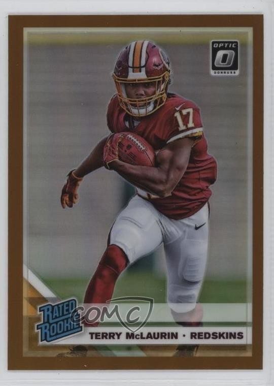 2019 Panini Donruss Optic Rated Bronze Prizm Terry McLaurin #179 Rookie RC 4f5