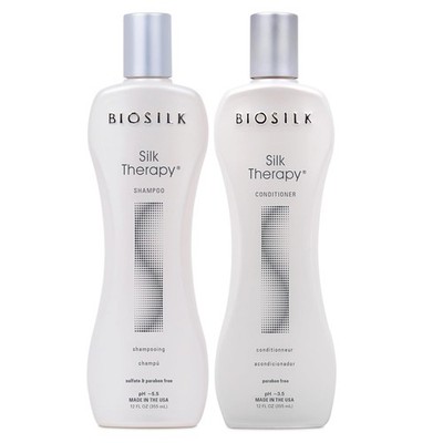 BIOSILK SILK THERAPY SHAMPOO & CONDITIONER 12 OZ